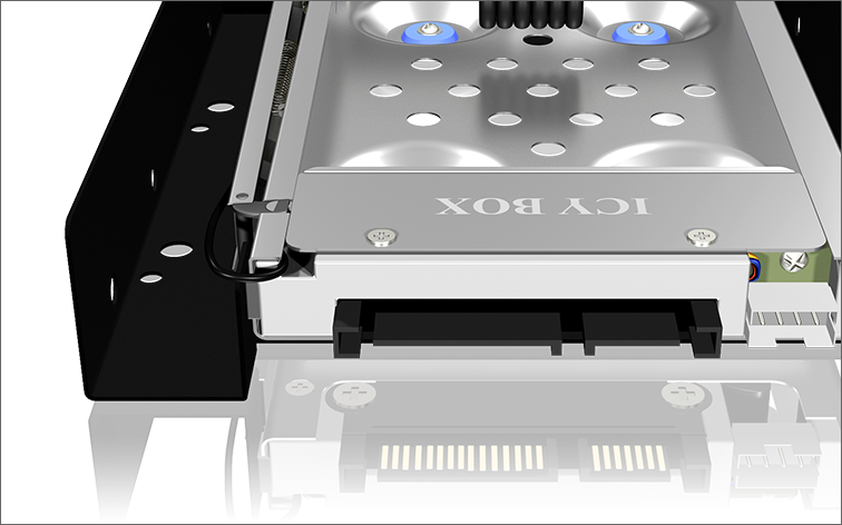 ICY BOX IB-2216StS 2.5" SATA Mobile Rack For HDD/SSD - Tool-less Installation, Hot-Swap Ready