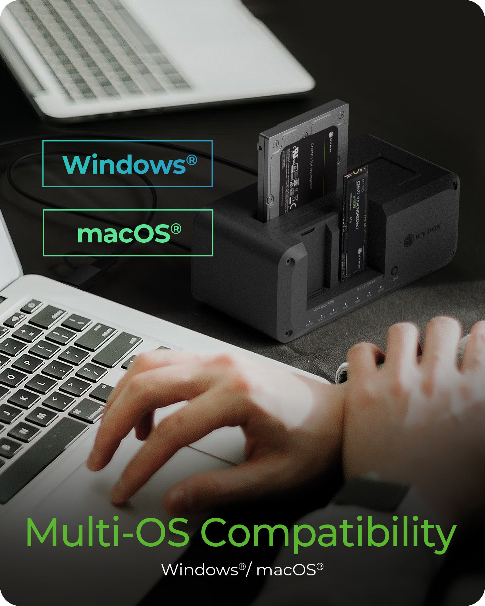 IB-2924MSCL-C31 | ICY BOX - Create Your Workspace